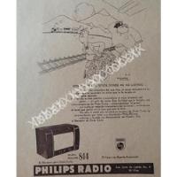 Cartel Retro Antiguo Radios Philips 814 1949 /314 segunda mano   México 