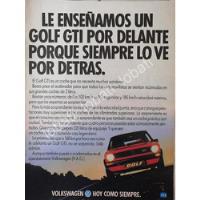Cartel Vintage Autos Volkswagen Golf Gti 1981 (caribe) /30 segunda mano   México 
