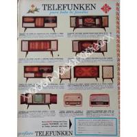 Usado, Cartel De Radios Televisores Y Consolas Telefunken 1960s segunda mano   México 