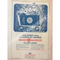 Cartel Banamex Introduce Cajero Automatico Bancomatico 1969 segunda mano   México 