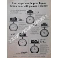Cartel Retro Camaras Fotograficas Olympus 1968 /587 segunda mano   México 