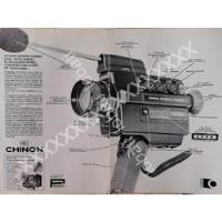 Cartel Camaras Filmadoras Super 8mm Chinon 60smxl 1979 538 segunda mano   México 
