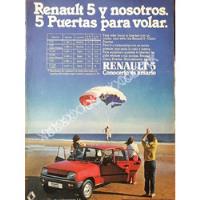 Cartel Retro Autos Renault 5 ( Zapatito) 1981 /856 segunda mano   México 