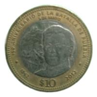 Moneda Conmemorativa 150 Aniversario De La Batalla De Puebla, usado segunda mano   México 