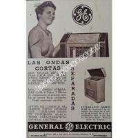 Usado, Cartel Retro Radios General Electric Onda Corta 1941 401 segunda mano   México 