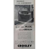 Cartel Retro Radios Crosley 1954 /355 segunda mano   México 