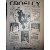 Cartel Retro Radios Crosley 1929 /181 /raro segunda mano   México 