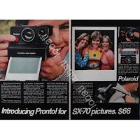 Cartel Retro Camaras Fotograficas Polaroid Sx-70 1970s /456 segunda mano   México 