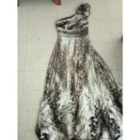 Vestido Largo Con Hombro Descubierto Diseño Animal Prit , usado segunda mano   México 