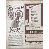 Cartel Vintage Proyector Victor Animatograph 16mm 1952 /14, usado segunda mano   México 