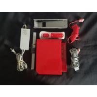 Consola Wii Rojo Retro + Base + Cables + Controles segunda mano   México 