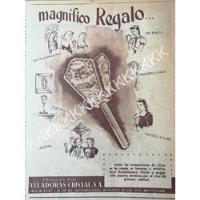 Cartel Retro Veladoras Cristal S.a Y Farol Guadalupano 1953 segunda mano   México 