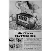 Cartel Retro Radios Rca Victor Strato World 1954 /193 /raro segunda mano   México 