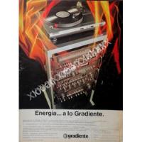 Cartel Equipos De Sonido Gradiente System One. 1981 197 segunda mano   México 