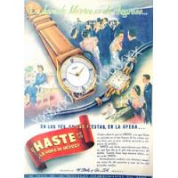 Cartel Retro Relojes Haste 1953 De Harry Steele /45 segunda mano   México 