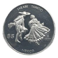 Moneda Jarabe Tapatio, Serie Iberoamericana, Onza Plata, usado segunda mano   México 