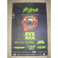 Hell & Heaven Open Air 2023 Poster Guns N Roses Billy Idol, usado segunda mano   México 