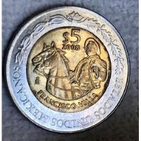 Moneda De 5 Pesos  Pancho Villa segunda mano   México 