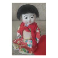 Gofun Muñeca Japonesa Bebé En Traje De Geisha De Los 60 segunda mano   México 