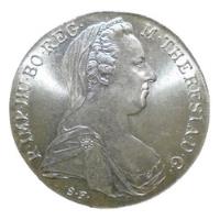 Austria 1 Thaler Maria Theresia 1780-x Plata Ley 0.833 segunda mano   México 