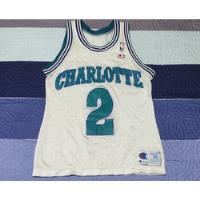 Jersey Charlotte Hornets Champion 1995 Larry Johnson Origina segunda mano   México 