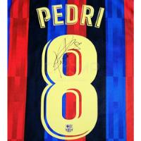 Jersey Firmado Pedri Barcelona Autografo 2022-23 España Nike segunda mano   México 