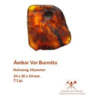 Ámbar Var Burmita , Ámbar Birmano  # 2, usado segunda mano   México 