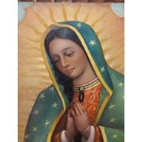 Pintura Al Óleo Virgen De Guadalupe  Antiguo  segunda mano   México 