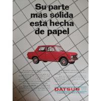 Usado, Afiche Retro  Autos Datsun Bluebird 1967 /1016 segunda mano   México 
