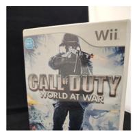 Call Of Duty World At War  Disco De Wii segunda mano   México 