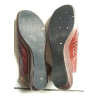 Zapatos Huarache Sandalia Vino 27 Artesanal En Piel Detalle, usado segunda mano   México 