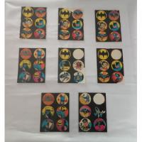 Batman Set De 8 Planillas De Calcomanias Vintage Sticker 80s segunda mano   México 