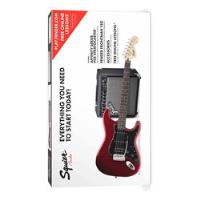 Usado, Paquete Guitarra Eléctrica Fender Squier Stratocaster Rojo segunda mano   México 