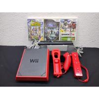 Consola Mini Wii Nintendo Rojo + 3 Juegos Completo Original segunda mano   México 