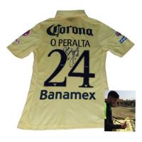 Jersey América Campeón 2014 Firmada Oribe Peralta Utilería  segunda mano   México 
