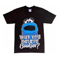 Playera Cookies Sf Talla M Sesame Street Cookie Monster segunda mano   México 