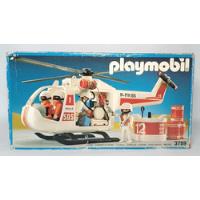 Playmobil 3789 Helicóptero De Rescate De 1987  Vintage Rtrmx, usado segunda mano   México 
