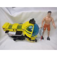 Usado, Action Man Con Arpon Y Submarino Amarillo Hasbro 1999  segunda mano   México 