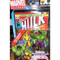 Usado, Wolverine Vs Hulk Marvel Universe Comic Pack Xmen Logan segunda mano   México 