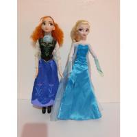 Usado, Frozen Muñecas Ana Y Elsa  Hasbro 45cm Cantan En Ingles  segunda mano   México 