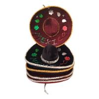 5 Sombrerito Charro Terciopelo Miniatura 23 Cm Con Detalles, usado segunda mano   México 