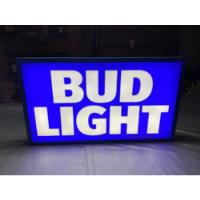 Letrero Anuncio Luminoso De Cerveza Bud Light, usado segunda mano   México 