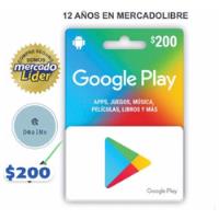 Tarjeta Saldo 200 Google Play segunda mano   México 