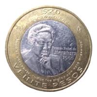 Moneda De 20 Pesos Bimetalica Octavio Paz 2010 Envio $45, usado segunda mano   México 