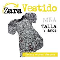 Usado, Vestido Zara Bomber Niña Lentejuela Plata. La Segunda Bazar segunda mano   México 
