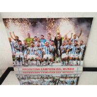 Poster Oficial Panini Argentina Campeon Mundial Qatar 2022 segunda mano   México 