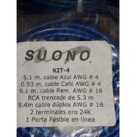 Usado, Suono Kit Cables 100% Cobre Libre Oxigeno Cal 4 Awg Nuevo segunda mano   México 