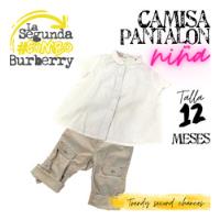 Camisa Burberry Niña + Pantalon Capri Caqui La Segunda Bazar segunda mano   México 