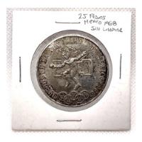 Moneda De 25 Pesos Olimpiadas México 1968 Con Pátina Real segunda mano   México 