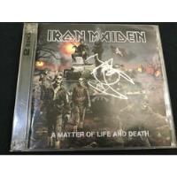 Iron Maiden A Matter Of Life And Death Autografiado Cd B2 segunda mano   México 